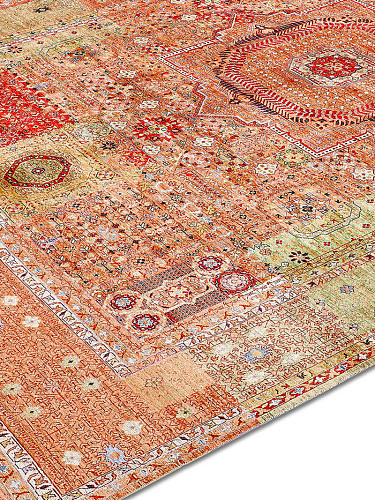 Tapete Cosmic Laranja Luxury Feito à Mão