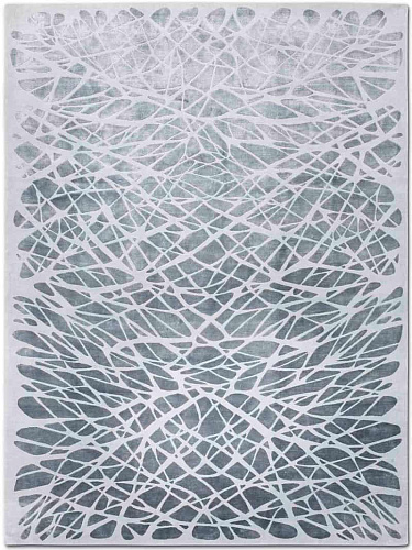 Tapete Dresden Prateado Luxury Feito à Mão