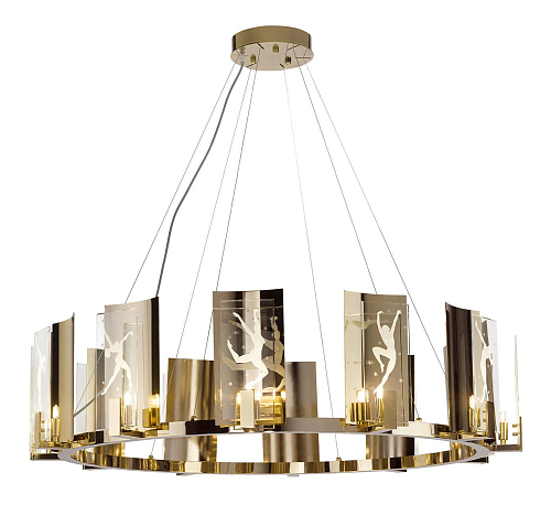 Lustre Redondo em Ouro Suave