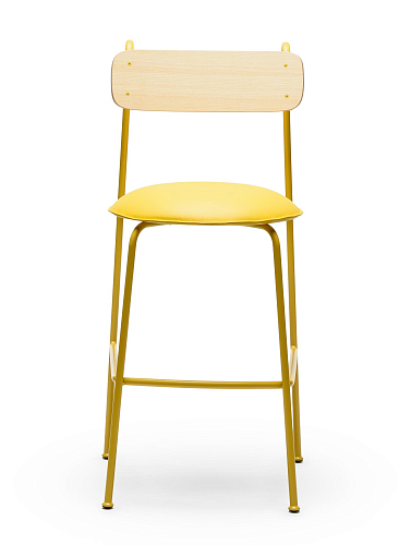 Banco de Bar Lena SG-75 Amarelo em Freixo