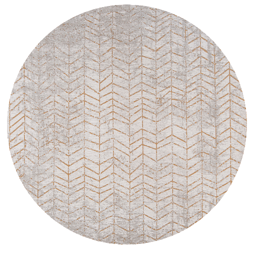 Tapete Central Amarelo Redondo