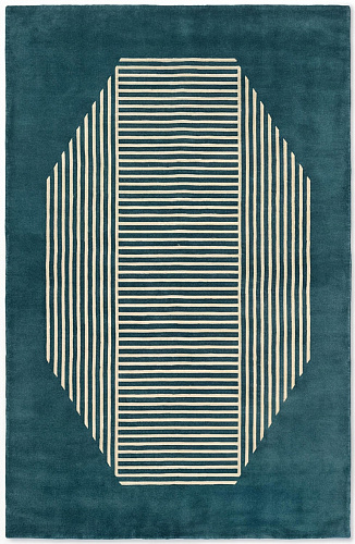 Tapete Octagon Lines Teal