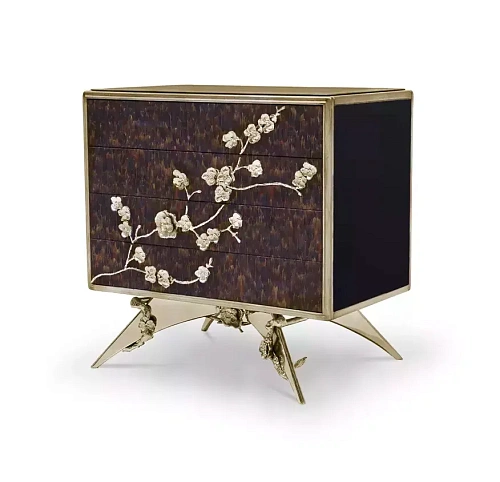 Mesa de Cabeceira Mirage Pluma Roxa