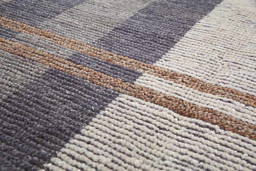 Tapete Feito à Mão Turco Xadrez