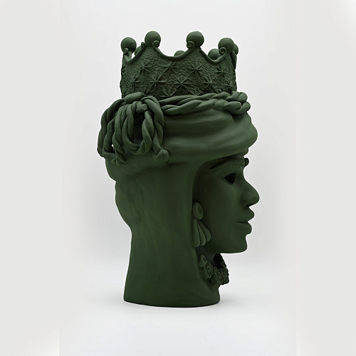 Escultura artesanal verde