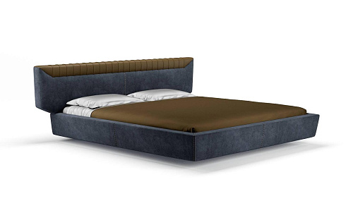 Cama Libra Azul Escuro com Cabeceira