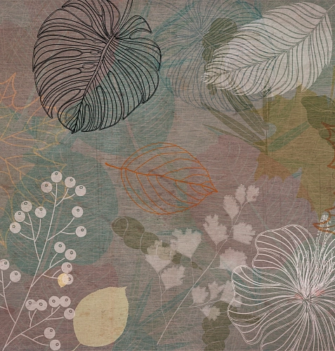 Papel de Parede Autumn Flowers