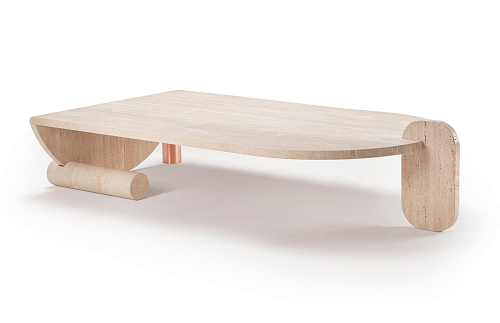 Mesa de Centro em Travertino Playing Games
