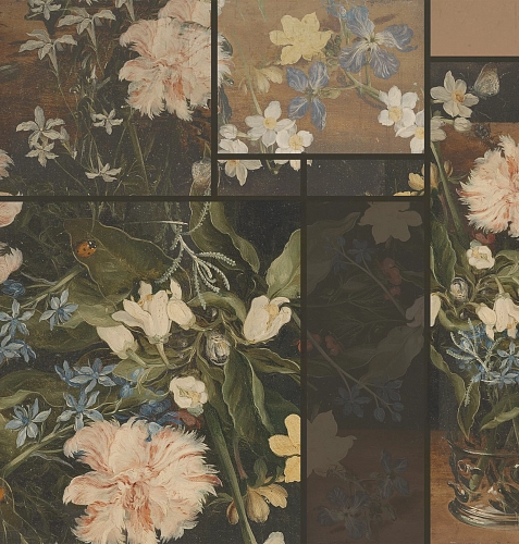 Papel de Parede Vintage Flowers
