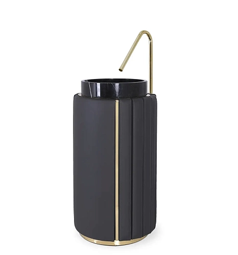 Lavatório de coluna Imperial preto