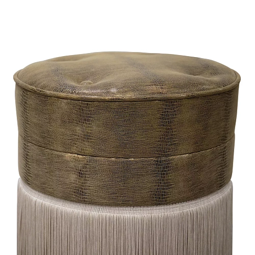 Banquinho couro Sophia