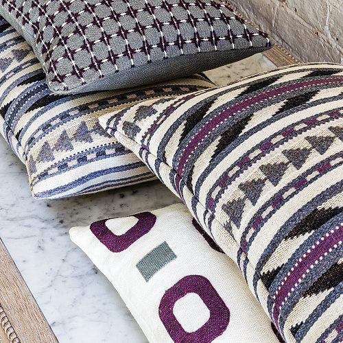 Almofada Maliana Aubergine 50 × 35