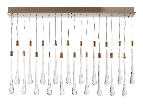 Lustre com Pendentes de Vidro de Murano
