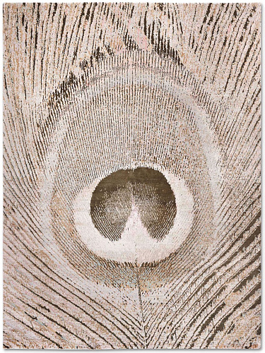 Tapete Feathers Feito à Mão Luxury