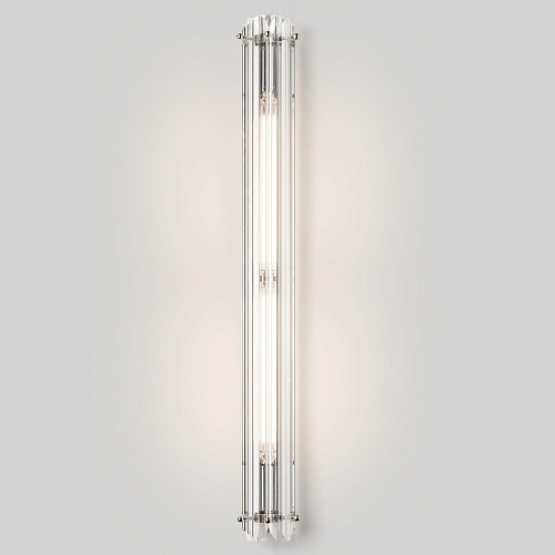 Aplique de Parede Minimalista com Elementos de Vidro Triedro