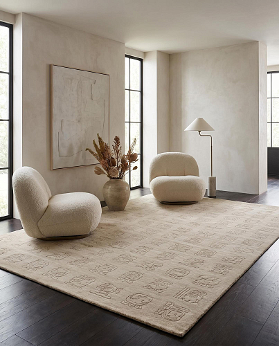 Tapete Symbol Grid Beige