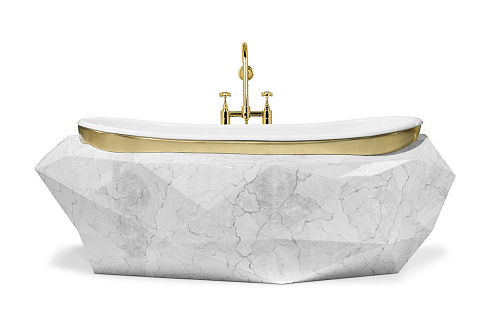 Banheira Gemstone mármore falso