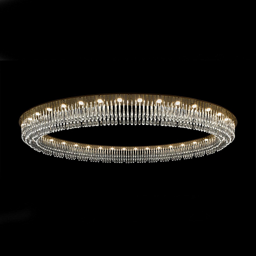 Lustre Oval com Pendentes de Vidro Murano