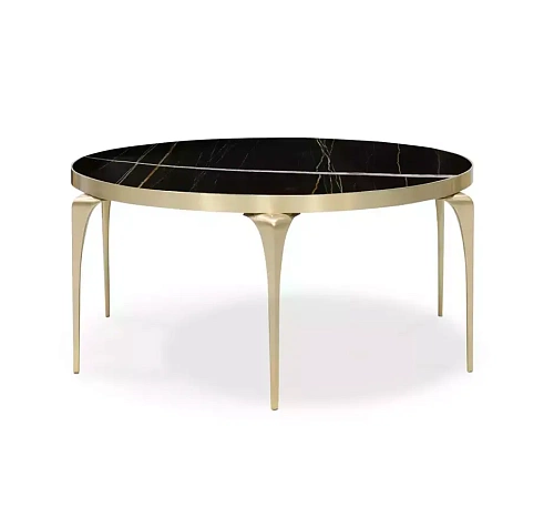 Mesa de Centro Mármore Sahara Noir Rhea