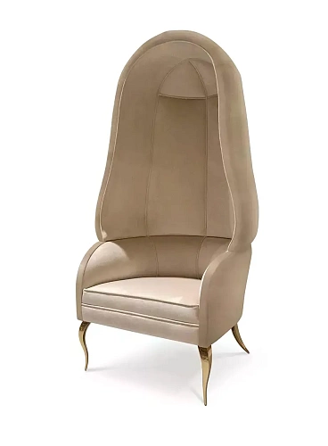 Cadeira Draperie com Costas em Tecido