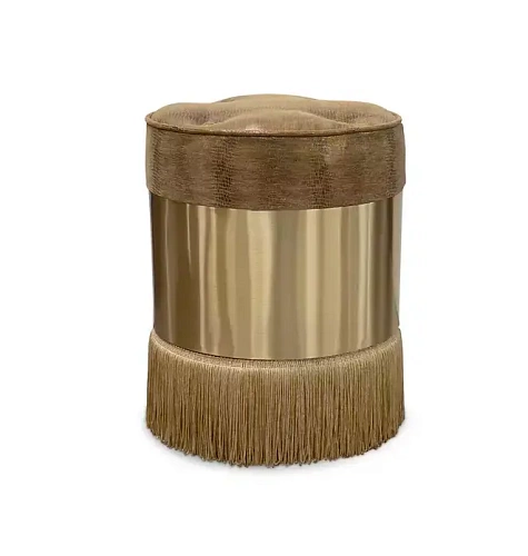 Banquinho couro Olivia