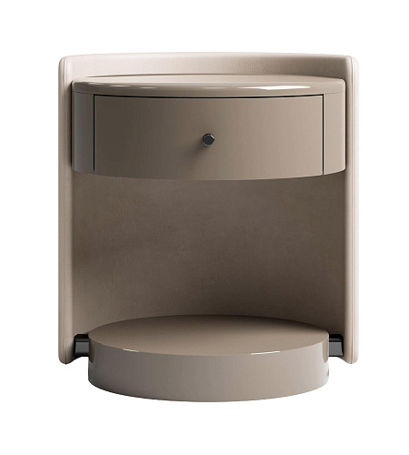 Mesa de Cabeceira Revestida em Pele