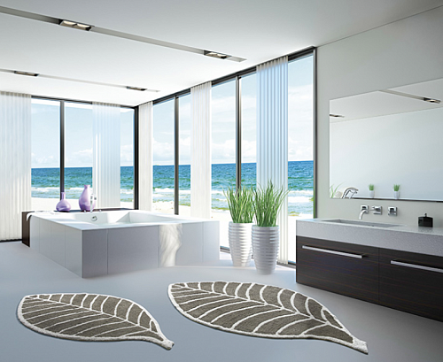 Tapete Leaf Bege / Marfim