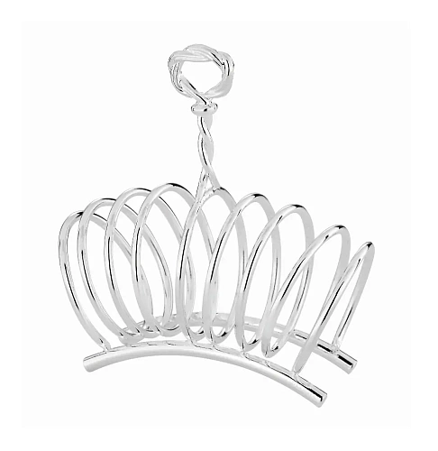 Porta-saquetas de chá prateado