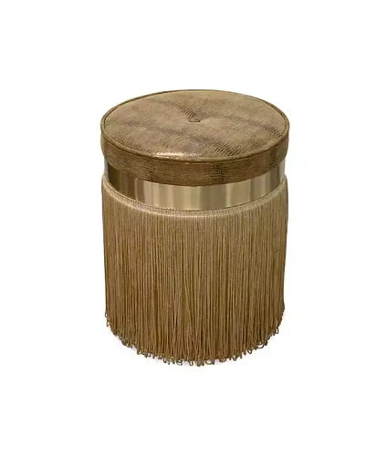 Banquinho couro Isabella