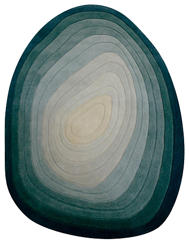 Tapete Ombré Orgânico Azul