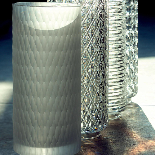 Jarra Hexagonal em Cristal Italiano Mate