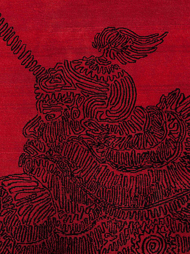 Tapete Intrigue Japonaise Tecido à Mão