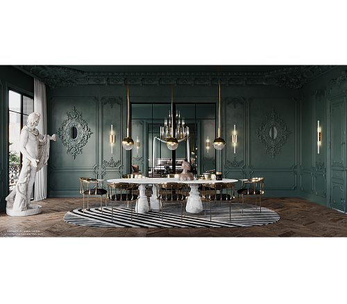 Mesa de Jantar Oval XL Estremoz Obsidian