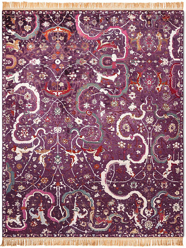 Tapete Luxuoso Tabriz Purple