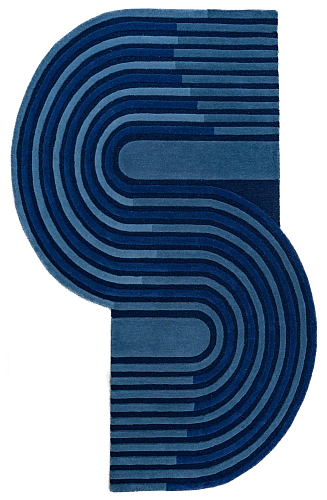 Tapete Recortado Azul-Escuro
