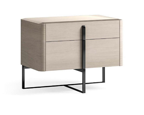 Mesa de Cabeceira com Tampo de Vidro 80