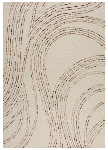 Tapete Abstrato de Lã Bege