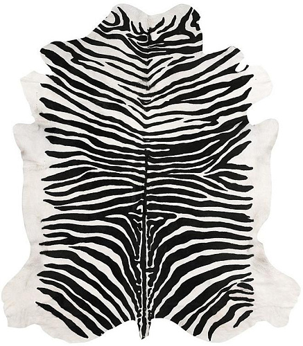 Pele de vaca natural zebra