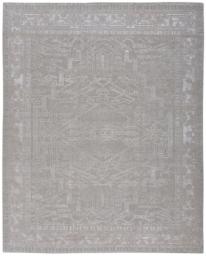 Tapete Heriz Cinzento