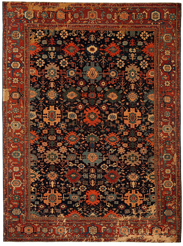 Tapete Seda Bidjar Kingscross Little Rocked Ouro