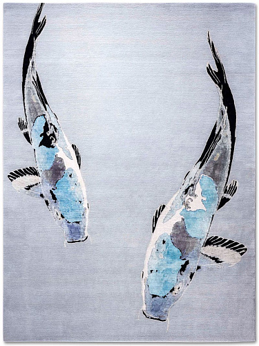 Tapete Azul Luxury Feito à Mão