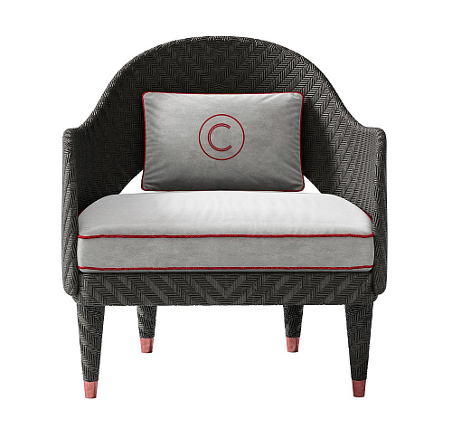 Poltrona de exterior com braços