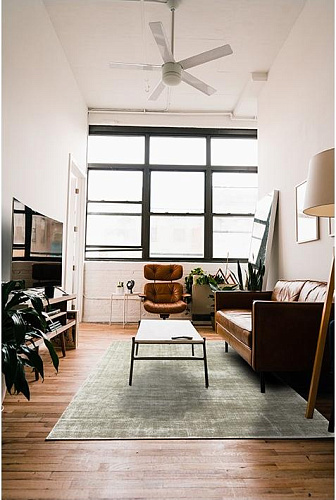 Tapete de Viscose Liso Vetiver