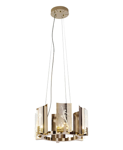 Lustre Redondo em Ouro Suave