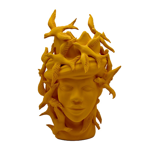 Escultura Moor's Head laranja