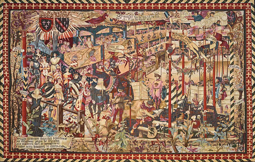 Tapeçaria torneio medieval