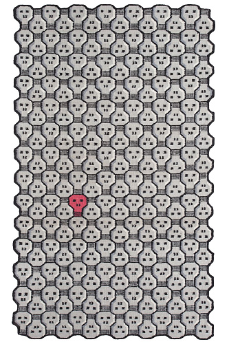 Tapete Knock Out Small Tecido à Mão