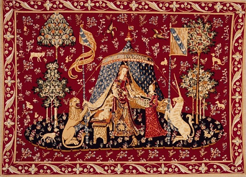 Tapeçaria ao meu único desejo com margem