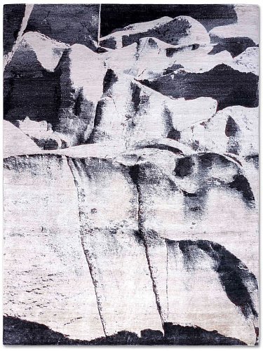 Tapete Preto e Branco Feito à Mão