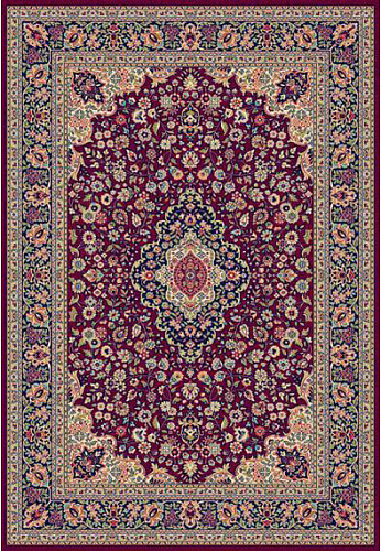 Tapete Oriental Vermelho Tecido à Máquina